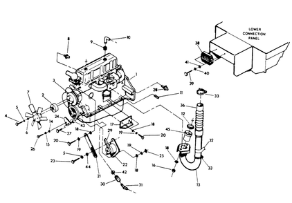 Part Location Diagram of 85447A Generac 3.Ol Engine Harness