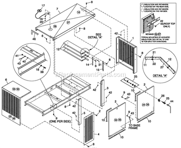 Enclosure C3 Diagram and Parts List for QT07068GNNNA (5011556)(2008) Generac Generator