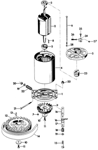 Part Location Diagram of 36340 Generac Rotor Assembly