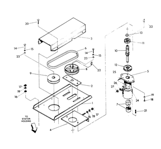 Pump Assembly Diagram and Parts List for 9311-0  Generac Generator