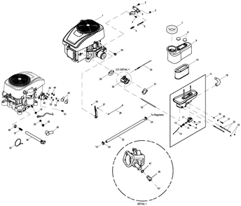 Part Location Diagram of 0H6603 Generac Assembly Throttle Body 432cc O