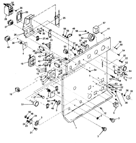 Control Panel Diagram and Parts List for 8247-4  Generac Welder