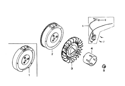 Ignition Diagram and Parts List for 005941-0  Generac Generator