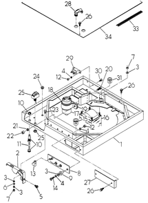 Blower Shroud Diagram and Parts List for 6208-3  Generac Generator