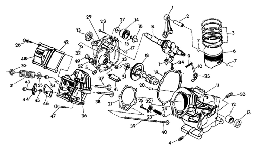 Gn-190 Engine Drawing No. 83239 Diagram and Parts List for 3500XL (9441-2)(9441-2) Generac Generator