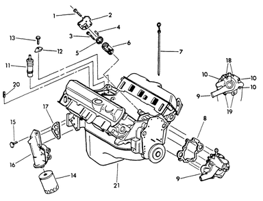Part Location Diagram of 74474 Generac 4.3 Liter Lt6 Engine