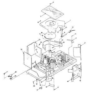Sheet Metal Diagram and Parts List for 9311-0  Generac Generator