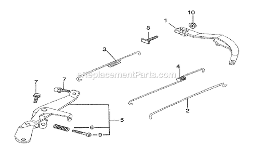 Governor Diagram and Parts List for 005723R0 (5132447)(2016) Generac Generator