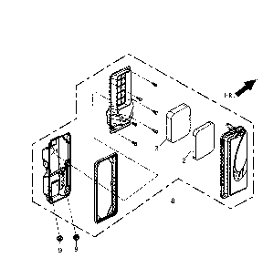 Air cleaner Diagram and Parts List for 5939-4  Generac Generator