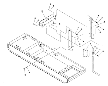 Center Lift Diagram and Parts List for 4066-0  Generac Generator