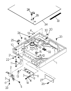 Blower Shroud Diagram and Parts List for 6159-1  Generac Generator