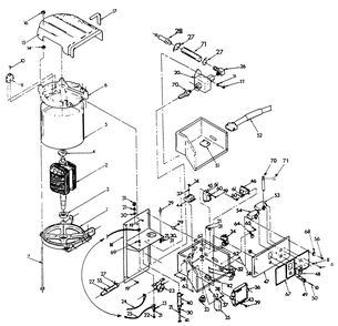 Part Location Diagram of 73129B Generac Control Panel Decal