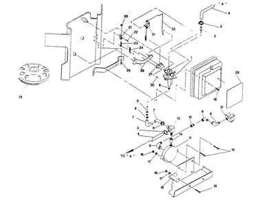 Carburetor Diagram and Parts List for 9735-1  Generac Generator