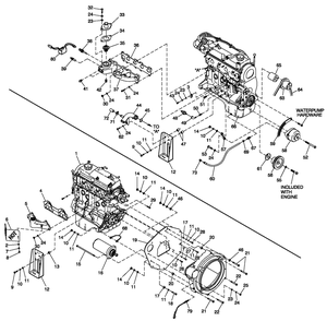 Ev Engine Common Parts 1.5l Cpl Diagram and Parts List for 0052110 (4281087 - 4303052)(2005) Generac Generator