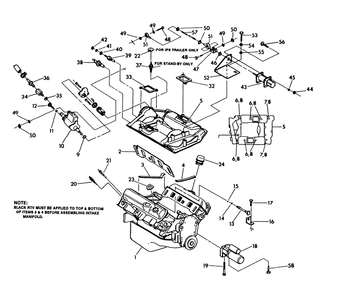 4.3 Liter Engine Diagram and Parts List for 9468-3  Generac Generator