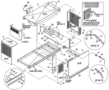 Enclosure C4 Diagram and Parts List for QT07039AVSN (4166739 - 4225329)(2005) Generac Generator