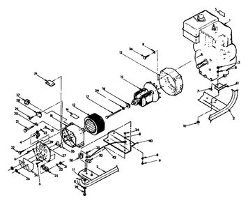 Generator Diagram and Parts List for S4001 (8972-4)(8972-4) Generac Generator
