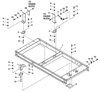 Mounitn Base 2.4l Diagram and Parts List for QT02724ANAN (5041854 - 5046648)(2008) Generac Generator
