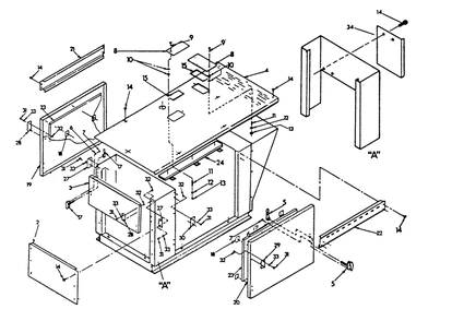 Compartment Diagram and Parts List for 9172-3  Generac Generator