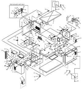 Enclosure Diagram and Parts List for 0046751 (3765528 - 3778807)(2003) Generac Generator