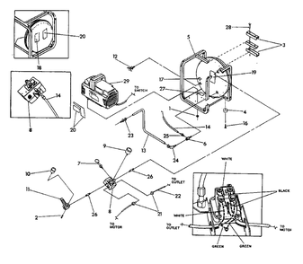 Air Compressor Drawing No. 89509 Diagram and Parts List for 404AP (9594-1)(9594-1) Generac Generator