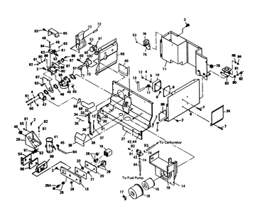 Engine Shroud Diagram and Parts List for 6208-7  Generac Generator