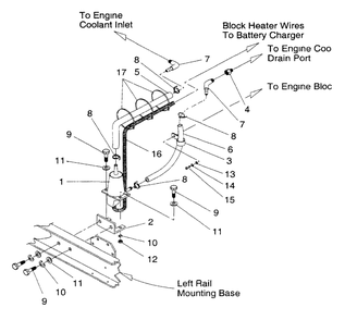 Block Heater Diagram and Parts List for 4058-1  Generac Generator