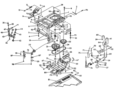 Base And Pulleys Diagram and Parts List for 9734-3  Generac Generator