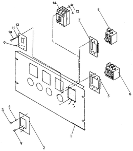 Circuit Breaker Diagram and Parts List for 0042840 (3197454)(2014) Generac Generator
