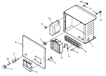 2 Amp, 12 Volts Battery Charger Diagram and Parts List for 9303-4  Generac Generator