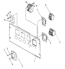 Circuit Breaker Diagram and Parts List for 0910-0  Generac Generator