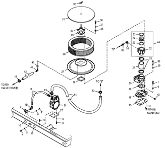 Fuel System Diagram and Parts List for 0049910 (3993557 - 4344004)(2006) Generac Generator