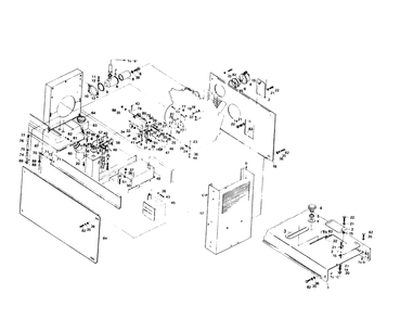 Engine Accessories (Left Hand) Diagram and Parts List for 1008-C  Generac Welder