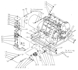 Part Location Diagram of 84427 Generac Bracket, Engine Heater