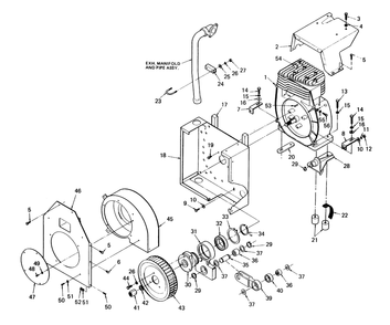 Sheet Metal And Anti-Vibration System Diagram and Parts List for 6895-0  Generac Generator