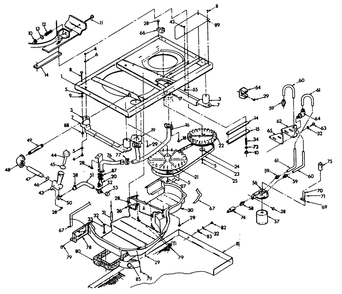 Base And Pulleys - Bottom Exhaust Diagram and Parts List for 9119-1  Generac Generator