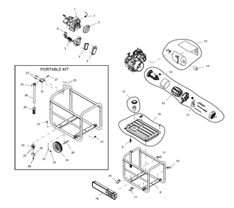 Fig-0 Diagram and Parts List for G0057240  Generac Generator