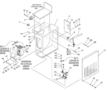 Ev Conbox 390 Guardian Siemens Diagram and Parts List for 0047490 (3650293 - 3651545)(2002) Generac Generator