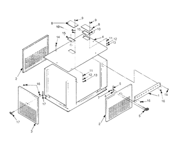 Compartment Diagram and Parts List for 9105-0  Generac Generator
