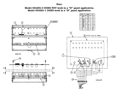 Flush Mount Assembly Diagram and Parts List for 4281-0  Generac Generator