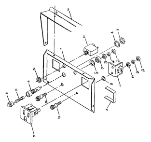 Control Panel Diagram and Parts List for G1410 (8749-0)(8749-0) Generac Generator