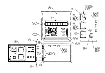 Part Location Diagram of 0C5721 Generac Ring Snap Hinge
