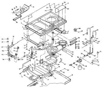 Base And Pulleys (Base Exhaust) Diagram and Parts List for 9290-1  Generac Generator
