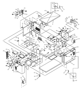 Enclosure Diagram and Parts List for 0046790 (3568033 - 3798919)(2014) Generac Generator