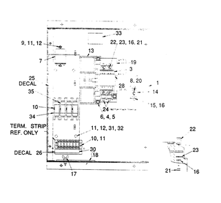 Transfer Switch Diagram and Parts List for 9222-0  Generac Generator
