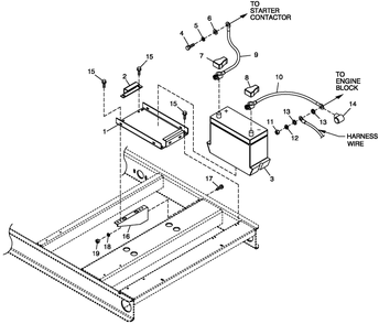 Battery C4 Diagram and Parts List for QT06030ANSN (4910691 - 4933758)(2007) Generac Generator
