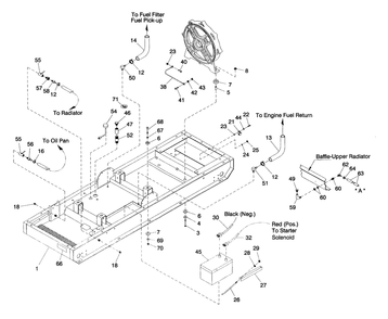 Mounting Base Diagram and Parts List for 4063-0  Generac Generator