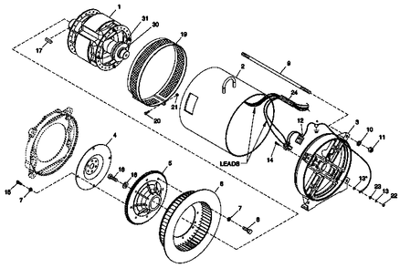 Ev Alternator Hsb Diagram and Parts List for 0050120 (3844420)(2004) Generac Generator