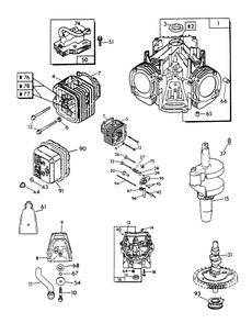 V-Twin Engine Parts (Part 1) Diagram and Parts List for 9010-5  Generac Generator
