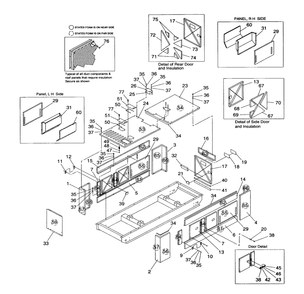 Compartment Diagram and Parts List for 4363-1  Generac Generator